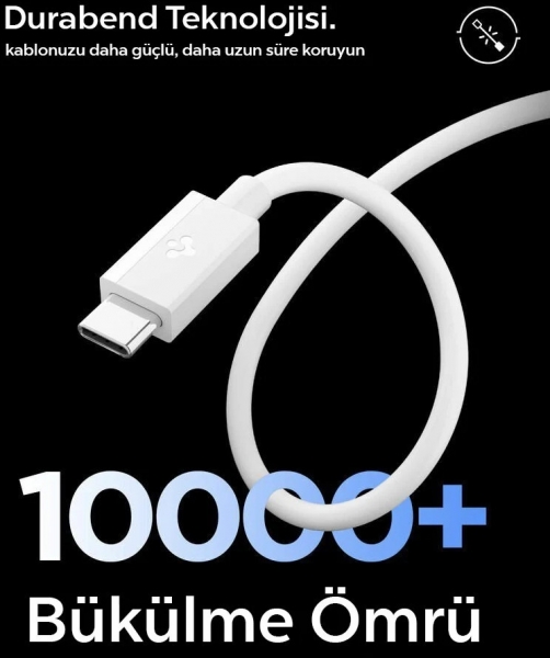 Spigen Essential USB-C to USB-C Şarj Kablosu (1 m)