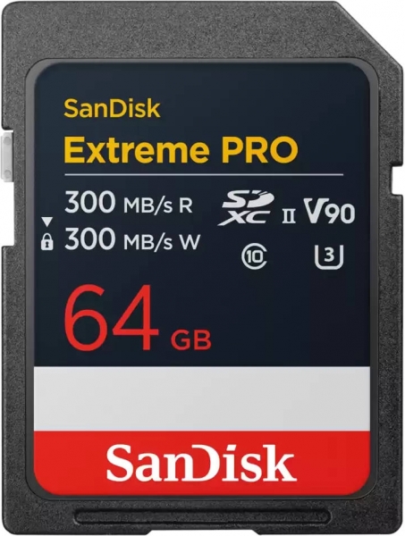 Sandisk Extreme Pro UHS-II V90 SD (64 GB)