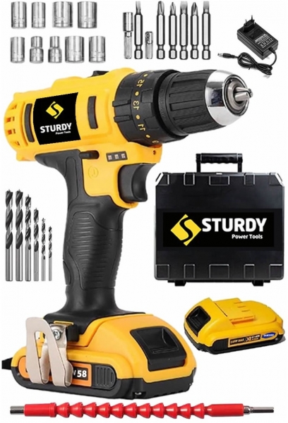 Sturdy 58V 6 Ah Akülü Matkap