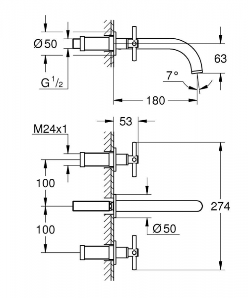 Grohe Atrio 20661000 Lavabo Bataryası