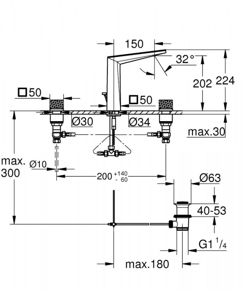 Grohe Allure Brilliant 20672000 Lavabo Bataryası