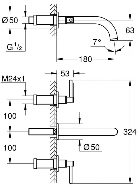 Grohe Atrio 20662DA0 Lavabo Bataryası