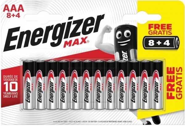 Energizer Max AAA 12'li İnce Kalem Pil