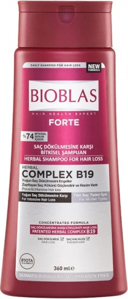 Bioblas Forte Yoğun Saç Dökülmesine Karşı 360 ml Şampuan