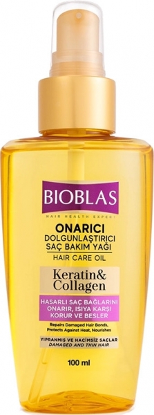 Bioblas Keratin & Kolajen Onarıcı Dolgunlaştırıcı 100 ml Bakım Yağı