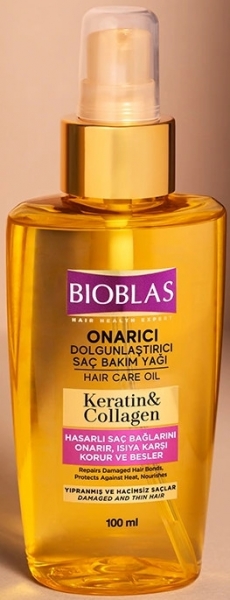 Bioblas Keratin & Kolajen Onarıcı Dolgunlaştırıcı 100 ml Bakım Yağı