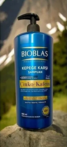 Bioblas Professional Kepeğe Karşı Çinko ve Kafein 900 ml 2'si 1 Arada