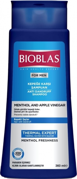 Bioblas For Men Mentol ve Elma Sirkesi 360 ml Şampuan