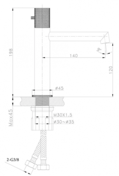 Fontana FM-2218 Lavabo Bataryası