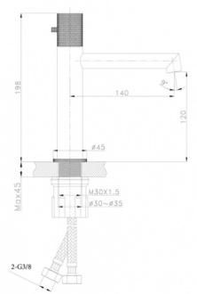 Fontana FM-2218 Lavabo Bataryası
