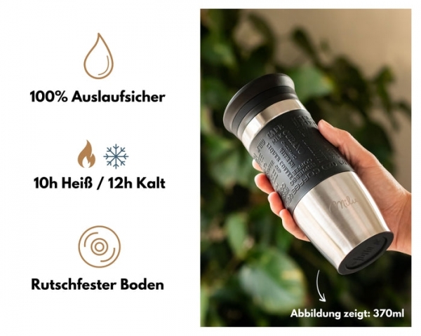 Milu Thermobecher Kaffee Termos (1 litre)