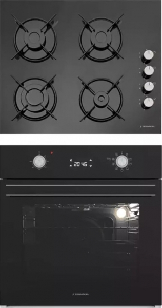 Termikel 2'li Siyah Ankastre Set BH P6144C B + BO O6555C DB +