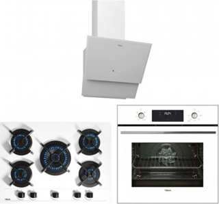 Teka Beyaz Ankastre Set GBC 75030 KBC WH + HAK 627 WH + TVT 60.1