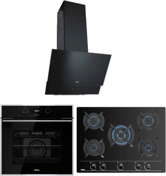 Teka Siyah Ankastre Set GBC 75030 KBC BK + HLB 840 SS + TVT 60.1
