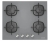 Silverline Gri Ankastre Set CS5623S01 + BO6504S01 + 3457 Soho 60