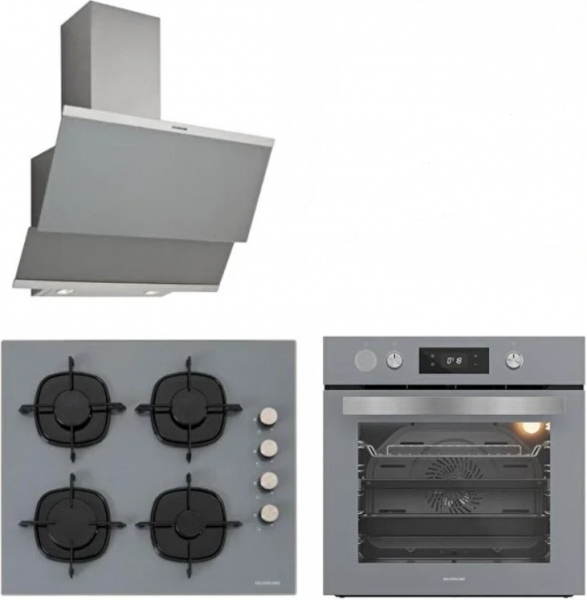 Silverline Gri Ankastre Set CS5335S01 + BO65P4S01 + 3420 Classy 60