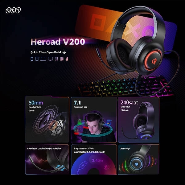 QCY HeroaD V200 Kablosuz Kulaklık