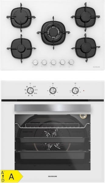 Silverline 2'li Beyaz Ankastre Set CS5365W01 + BO6503W01 +