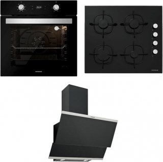 Silverline Siyah Ankastre Set CS5335B01 + BO6504B01 + 3420 Classy 60