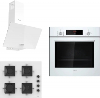 Siemens & Ferre Beyaz Ankastre Set SS206 + HB012FBW1T + D087