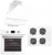 Luxell Opall Beyaz Ankastre Set LX-40 TAHDF + B66-SGF3 + DA6 835