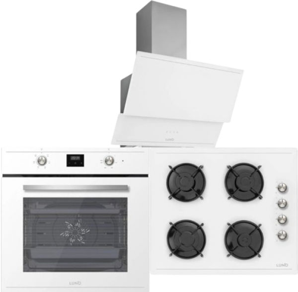 Luno Beyaz Ankastre Set LC5335W01 + F6502W01 + 3420.6W01