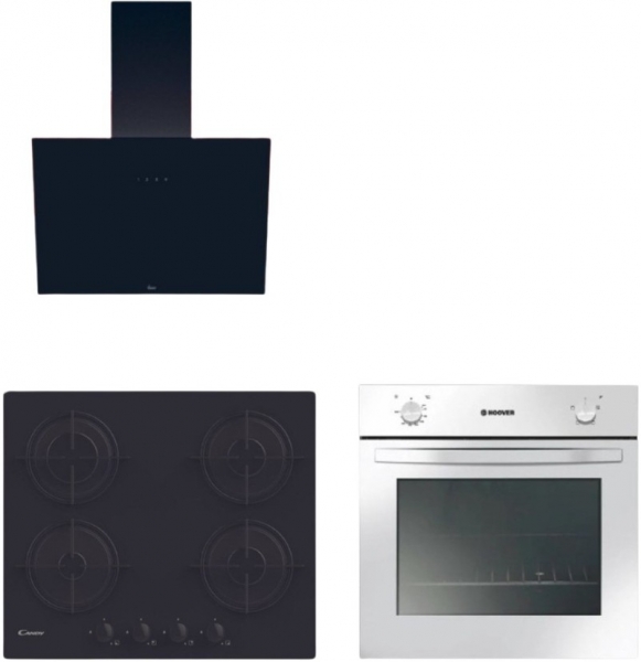 Hoover & Candy Alvento Ankastre Set CVW6BB + HON100W