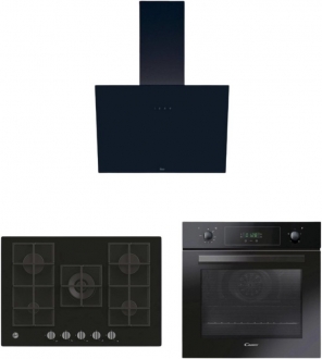 Hoover Allegra Siyah Ankastre Set HVG74K3B + FCP405N