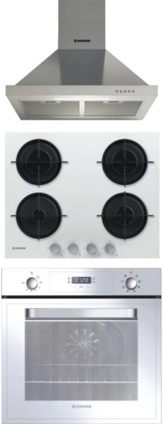 Hoover Beyaz & Inox Ankastre Set HVW6MW + HOT 3051 WI + HCH6MXTK