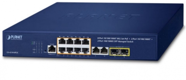 Planet PL-GS-4210-8P2C Yönetilebilir Switch