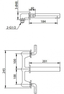 Creavit Azure AZ1400S Lavabo Bataryası