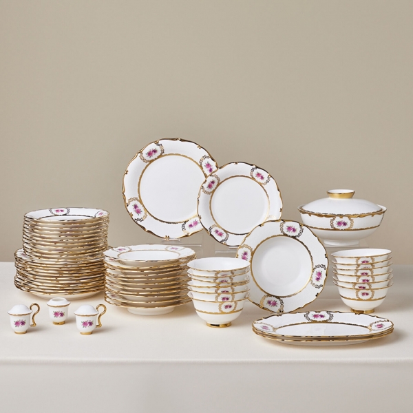 Karaca Royal Bone Elizabeth 55 Parça Yemek Takımı