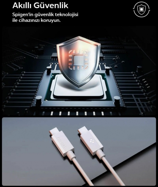 Spigen Essential USB-C to USB-C Şarj Kablosu