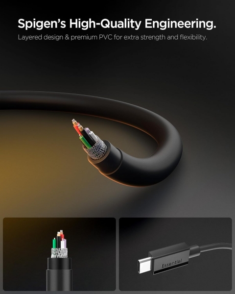 Spigen Essential USB-C to USB-C Şarj Kablosu