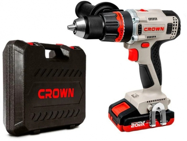 Crown CT21093HMX-2 BMC Akülü Matkap (2 Akülü / 2 Ah)