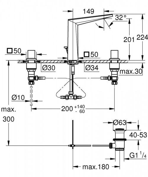 Grohe Allure Brilliant Private Collection 20669000 Lavabo Bataryası