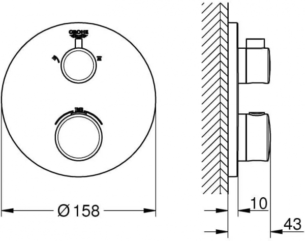 Grohe Grohtherm 1022082430 Duş Bataryası