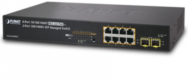 Planet PL-GS-4210-8P2S Yönetilebilir Switch