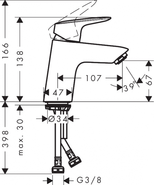 Hansgrohe Logis 71071000 Lavabo Bataryası