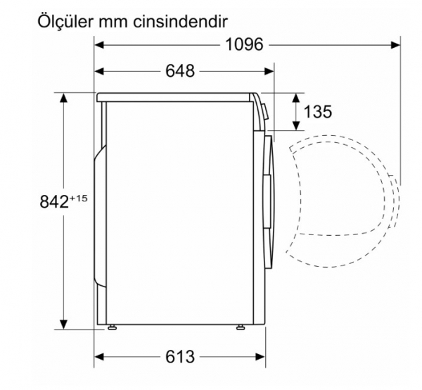 Siemens WQ42J200TR Isı Pompalı Kurutma Makinesi
