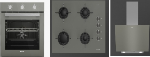 Arçelik Gri Ankastre Set OCD T 651 EG + AFC 220 G + ADE 605 G