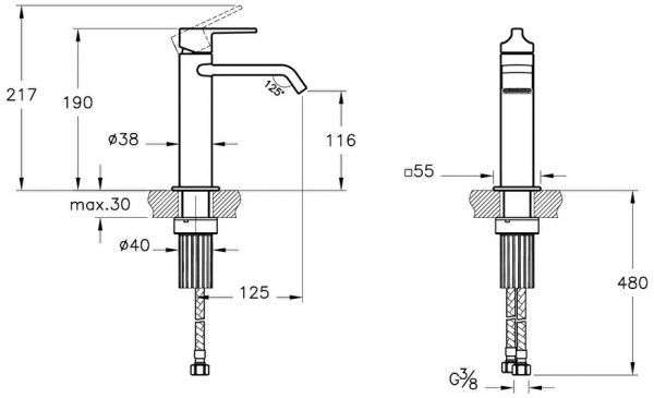 VitrA A4281629 Lavabo Bataryası