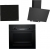 Bosch Siyah Set 287 Ankastre Set PUG61KAA5E + HBF512BB1T + DWK64PJ60T