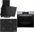 Bosch Siyah Ankastre Set POP7C6P30O + HBF534ES3T + DWK63PJ60T