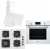 Bosch &Ferre White line Ankastre Set SC406 WFA + HBF512BW1T + D087