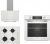 Bosch New White Ankastre Set BOCD T 6011 EB + BFC 330 B + BDE 6050 HB