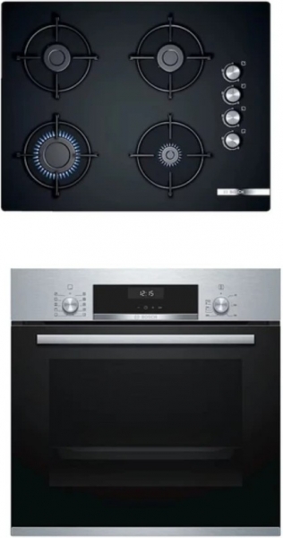 Bosch 2'li İnox Ankastre Set POP7C6O10O + HBJ558YS0T +