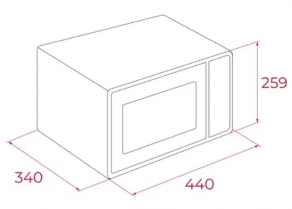 Teka MWE FS20 G WH Mikrodalga Fırın