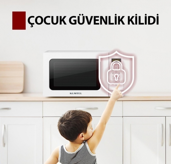 Kumtel HM-13 Mikrodalga Fırın (Gümüş)