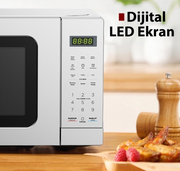 Kumtel HM-13 Mikrodalga Fırın (Gümüş)